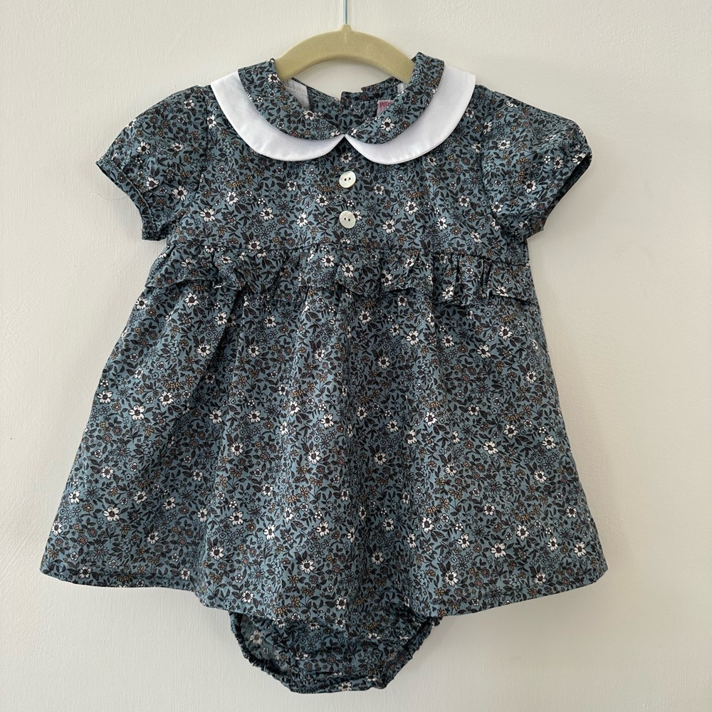 Floral Baby Dress with Bloomers